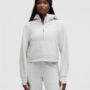 lululemon athletica Light Gray Half-Zip Sweatshirt
